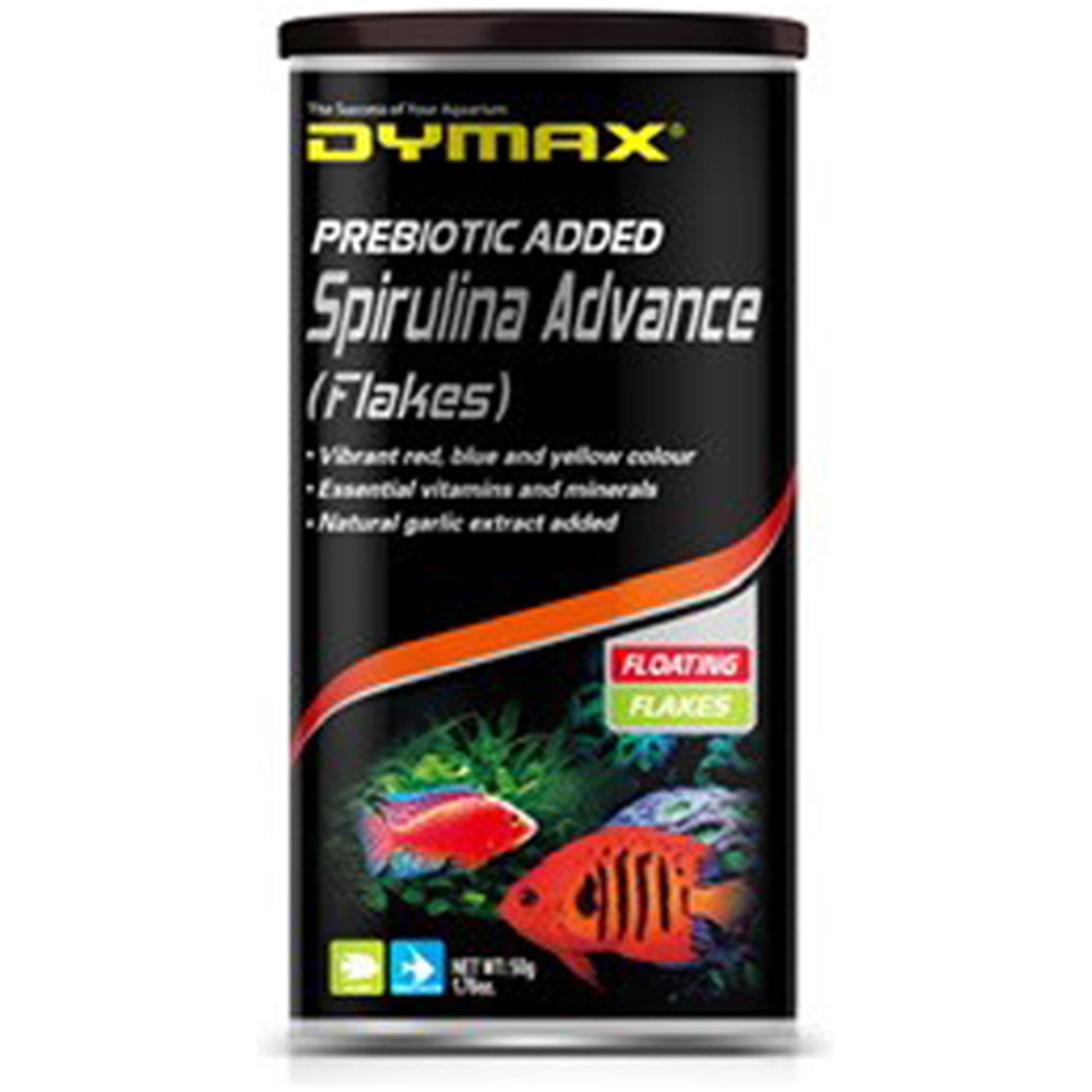 Dymax Spirulina Advance Floating Flakes 50g