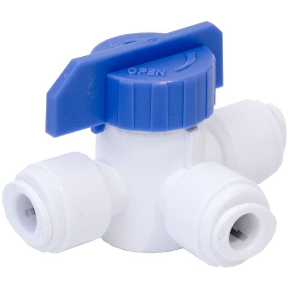 3 Way 1/4″ Quick Connect Ball Valve
