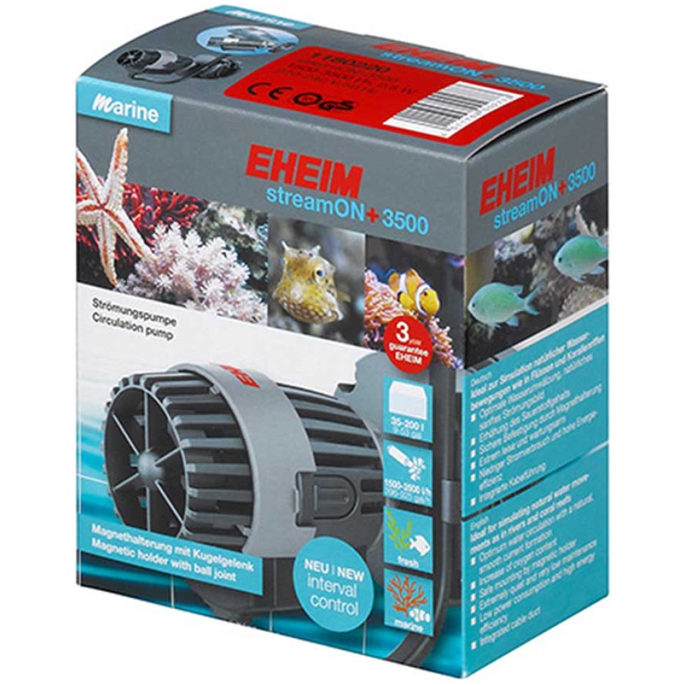 EHEIM streamON+ 3500 - powerful circulation pump with magnet holder