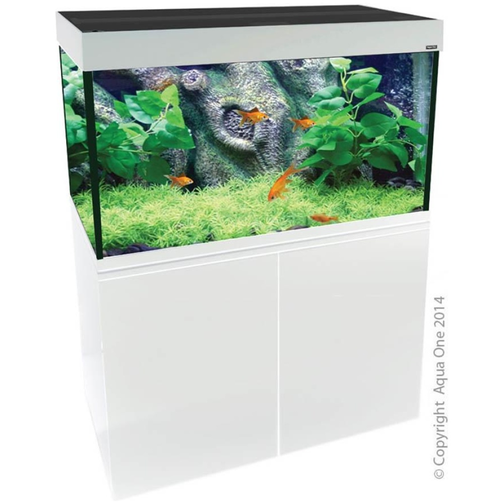 Brilliance 120 286L Rectangular Aquarium Set White (LED Version) - Image 2