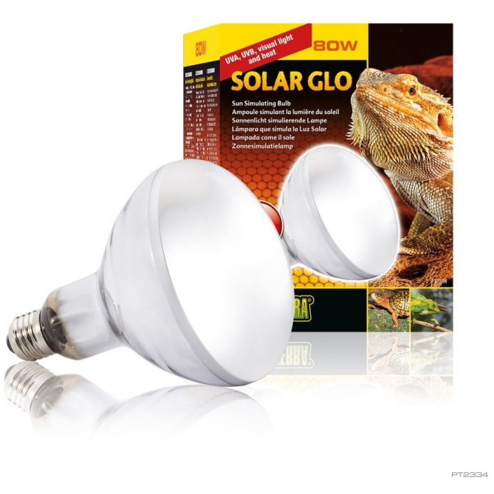 Exo Terra Solar Glo 80w Self Ballasted Uv Heat Lamp