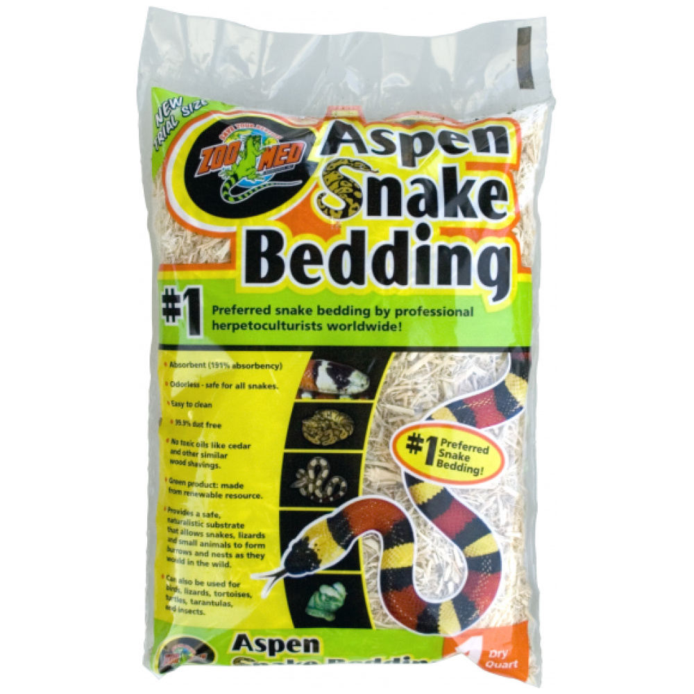 Zoo Med Aspen Snake Bedding 1 Quart 1.1ltr