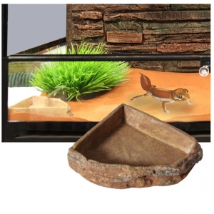 Reptile One Reptile Corner Bowl XL (16.5 X 16.5 X 2.9 Cm)