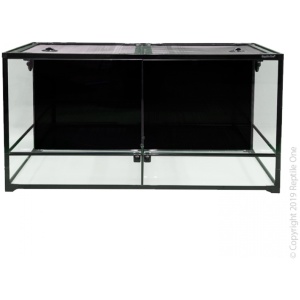 Reptile One RTF 1260HTD Glass Hinged Door Terrarium With Divider 120x60x60cm