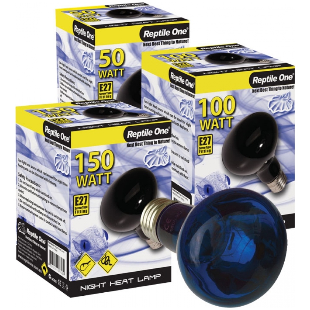 Reptile One Night Heat Lamp 150w E27 Screw Fitting