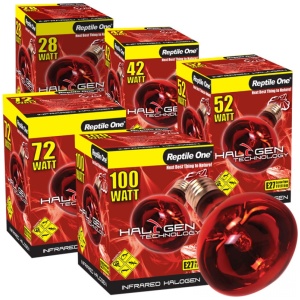 Reptile One Halogen Heat Lamp Infrared 52W Eqv 75w E27 Fitting
