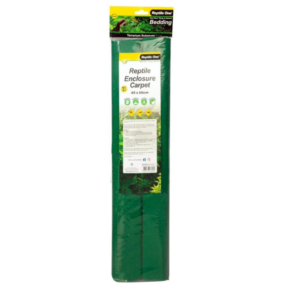 Reptile One Reptile Enclosure Carpet Reusable 120X60Cm 2Pk