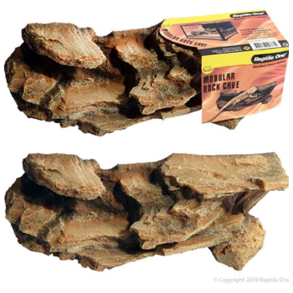 Reptile One Rock Cave Modular Stackable - Medium 30.5 X 10.5 X 10.5Cm