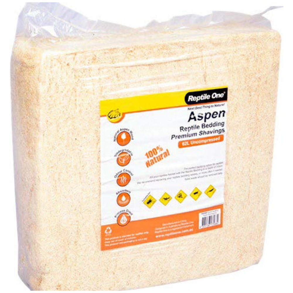 Reptile One Reptile Bedding Aspen Shavings 62Lt