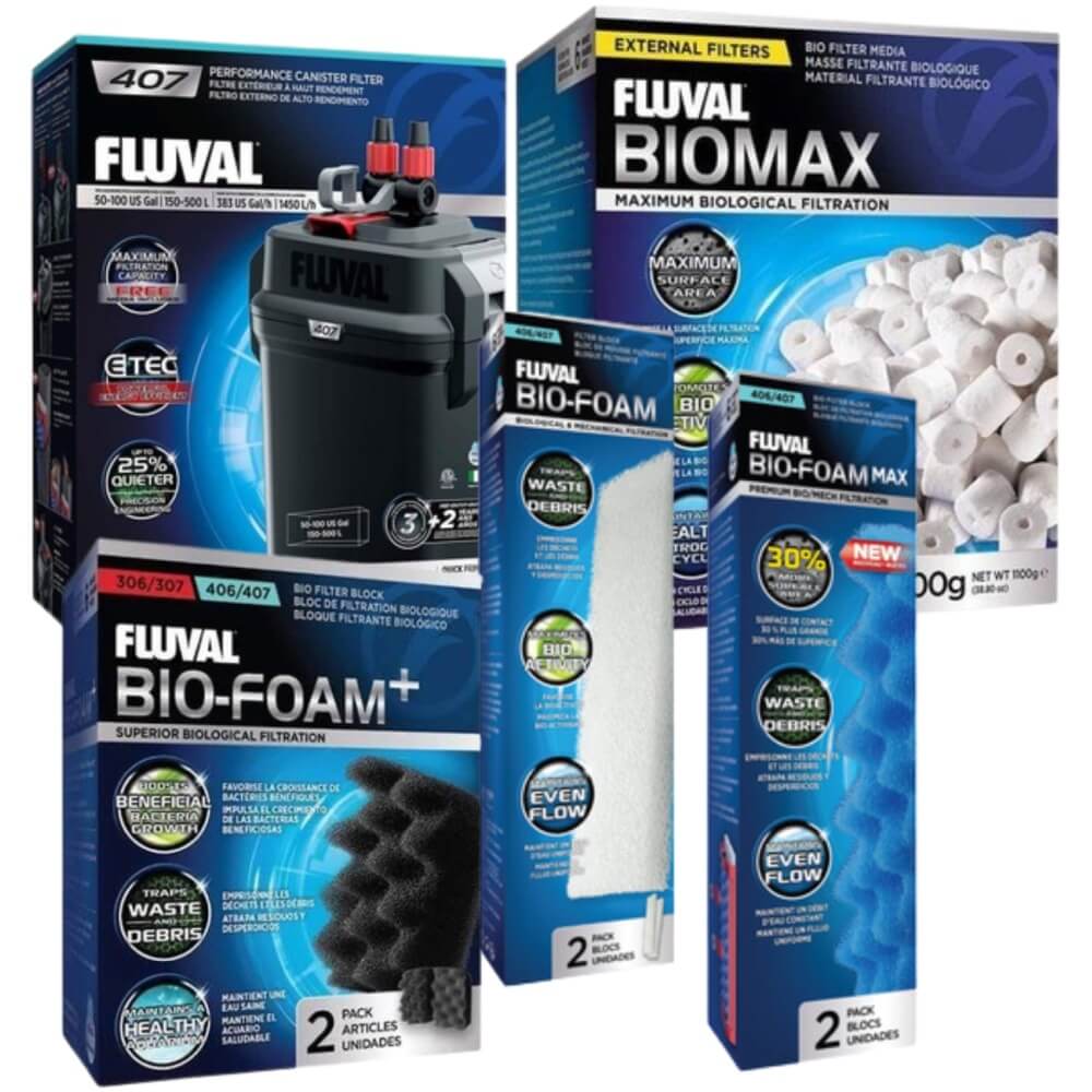 Fluval 407 Ultimate Canister Filter Package 5pk