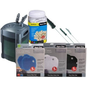 Aqua One Aquis Series II 1050 Ultimate Canister Filter Package 6pk