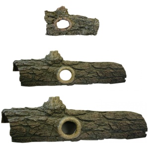 Reptile One Ornament Log With Holes Lg 62×16.1x14cm