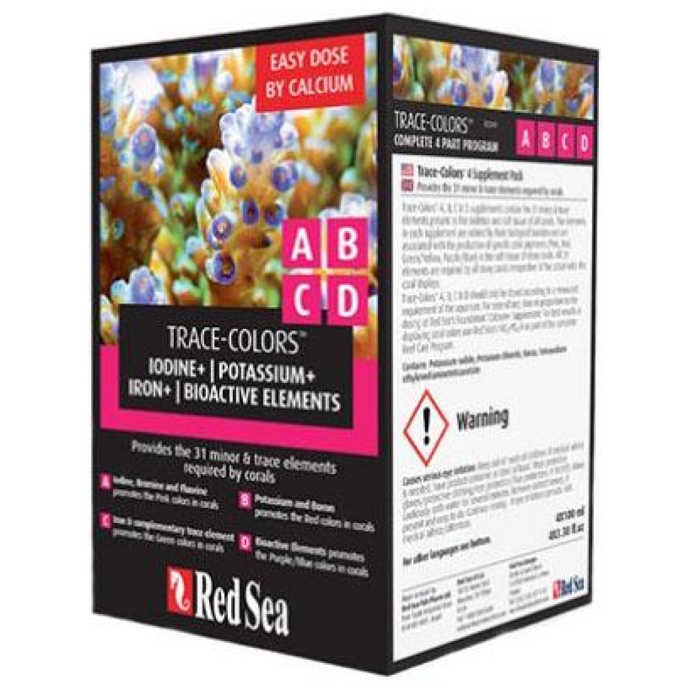 Red Sea Trace Coral Colors ABCD 4x100ml