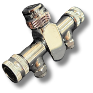 CO2 Regulator Two-Way Splitter