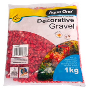 Decorative Gravel 1kg Scarlet Red 7mm