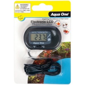 Aqua One LCD Electronic Thermometer Outside Tank ST 3