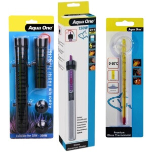 Aqua One Glass Heater 150w – 24.5cm Kit (3pk)