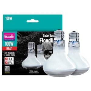 Arcadia Twin Pack – Solar Basking Flood 100w x 2