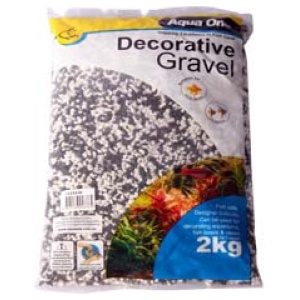 Decorative Gravel 2kg Mixed White Black 2mm