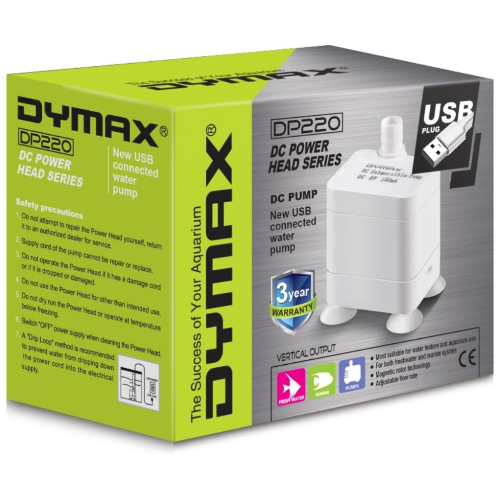 Dymax Dc Power Head Dp-220 – With Usb & 240v Adapter