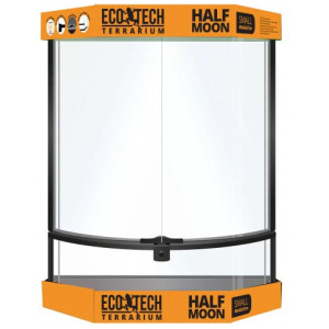 Eco Tech Half Moon Tall Terrarium 64 x 56 x 28cm