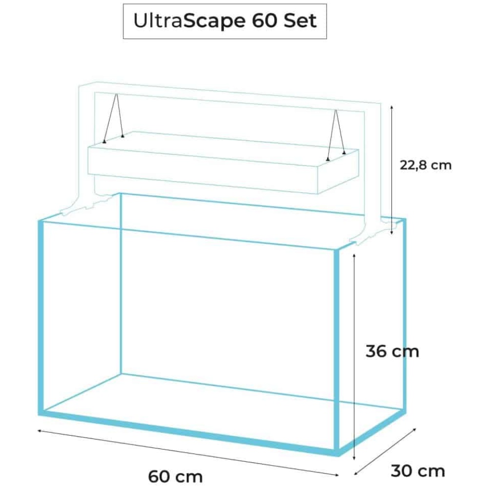 Aquael Ultrascape 60 Snow Aquarium - Image 3
