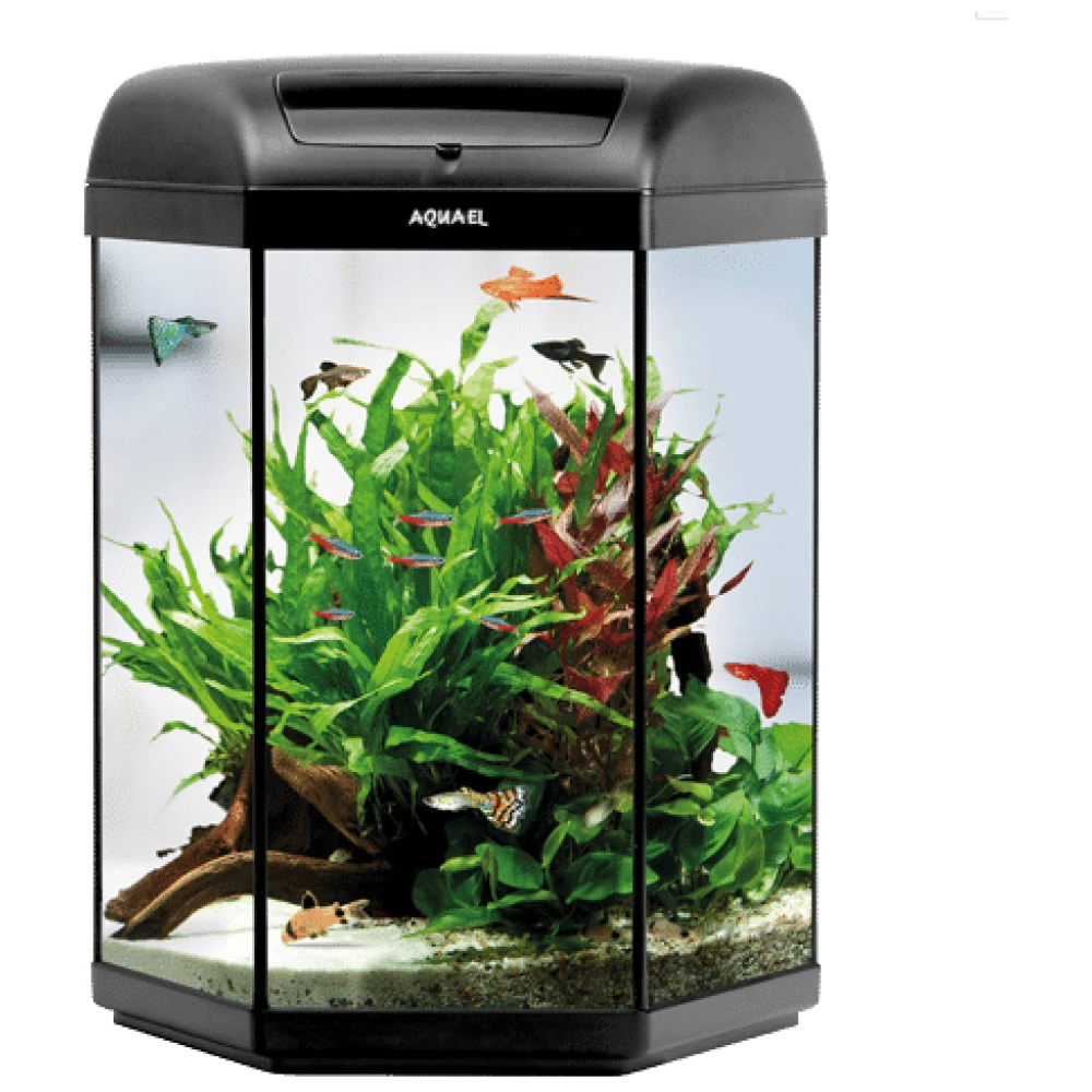 Aquael Hexa Set LT 60L Black Aquarium Set