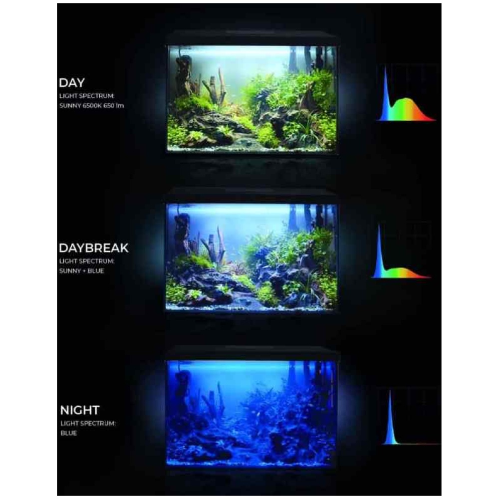 Aquael Leddy Day & Night 60 Black Aquarium Set - Image 4