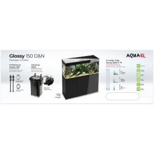 Aquael Glossy 150 Black Package