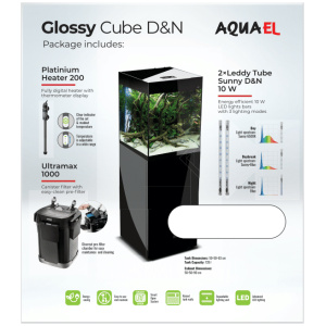 Aquael Glossy Cube Black Package