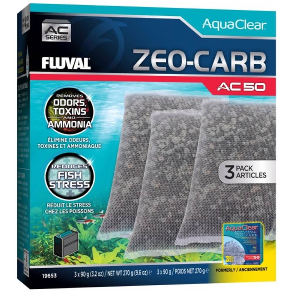 Fluval AC50 Zeo Carb Insert  3 Pack