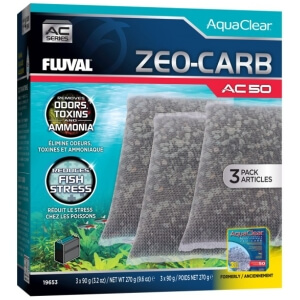 Fluval AC50 Zeo Carb Insert  3 Pack
