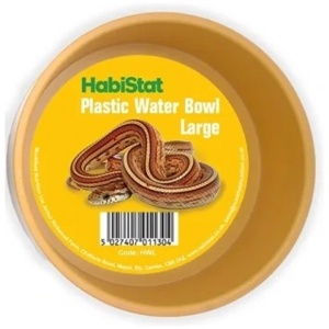 Habistat Round Plastic Water Bowl – Large