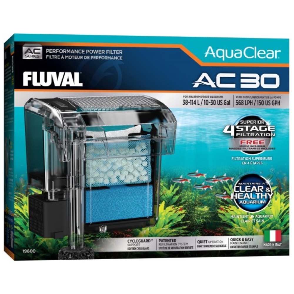Fluval Aquaclear Hang on Filter AC30 - 545lph