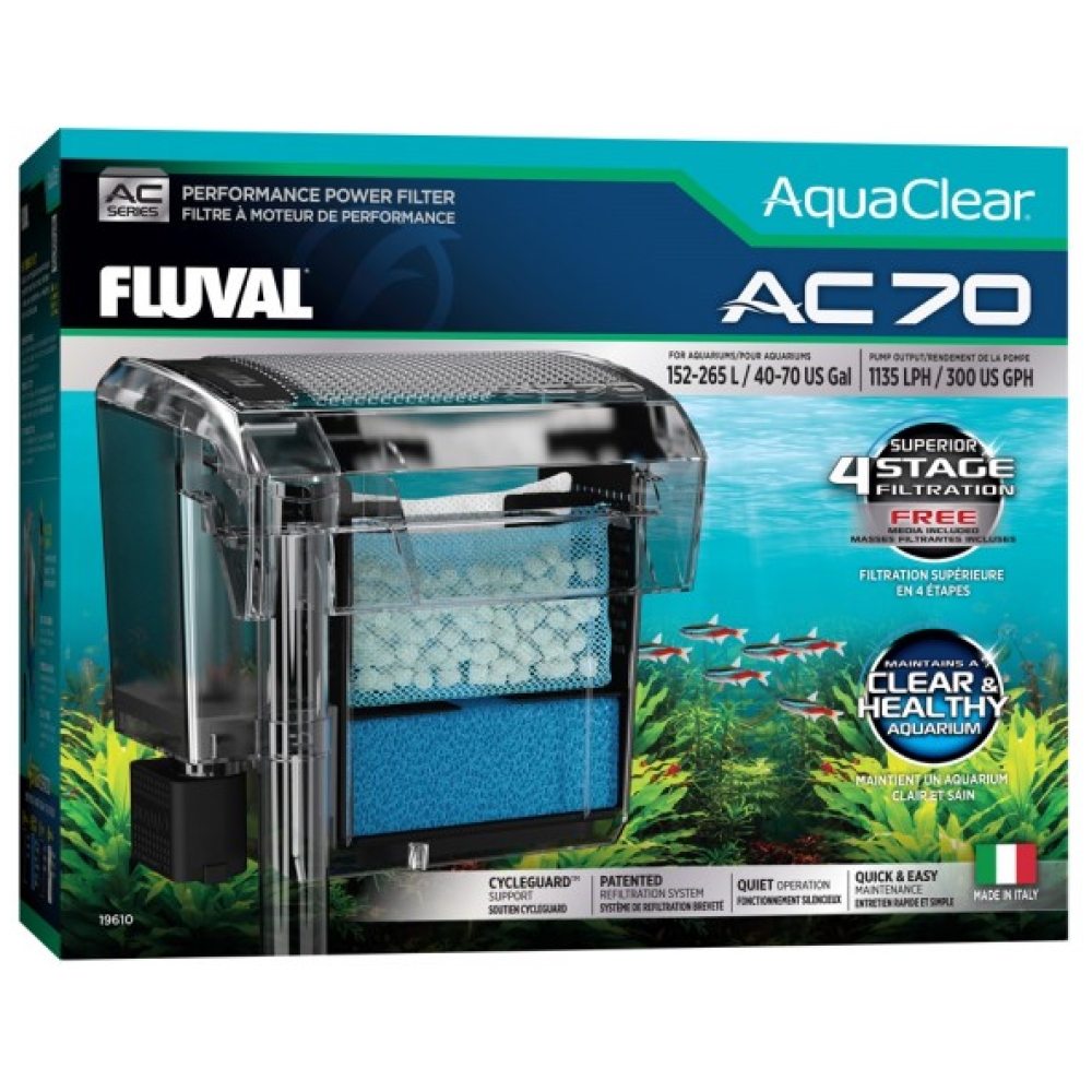 Fluval Aquaclear Hang on Filter AC70 - 1135lph