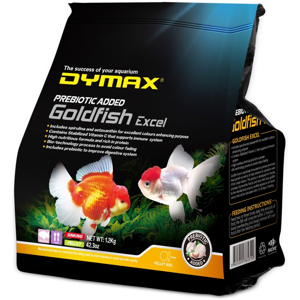 Dymax Goldfish Excel 1.2kg Sinking Pellet (2.0mm)
