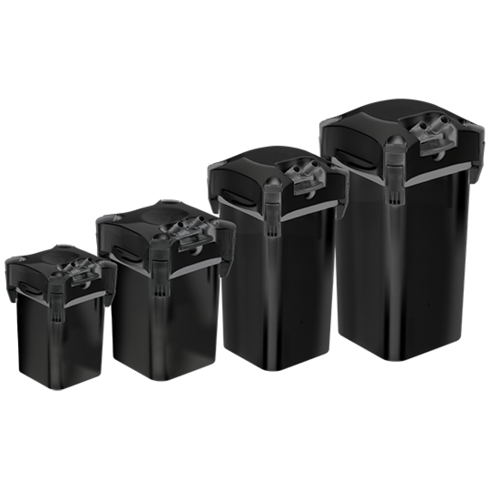 WHALE 500 CANISTER FILTER BLACK - 1300l/h (300-500L Tank) - 2.3m cable (+ 1L Matrix)