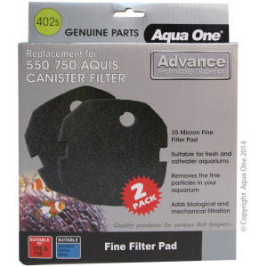 Aqua One Sponge 35ppi 2pk 402s – Aquis 550/750- 25402s