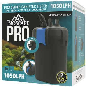 Bioscape Easy Clean Canister Filter with Inbuilt Heater 1050 L/PH