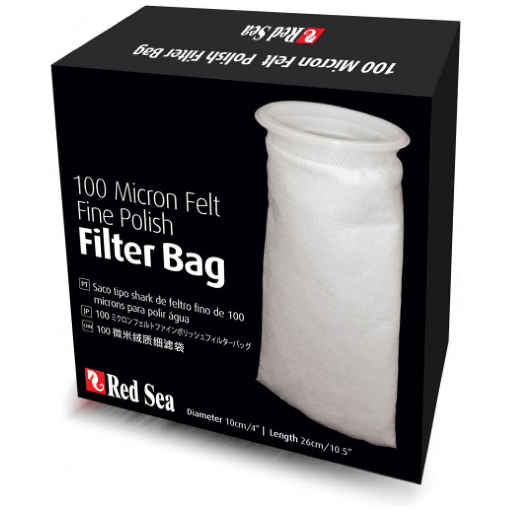 Red Sea Reefer 100 Micron Felt Fine Polish Filter Bag 100mm/260mm